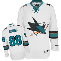 Brent Burns San Jose Sharks Reebok Youth Authentic Away Jersey (White)