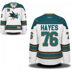 Eriah Hayes San Jose Sharks Reebok Women's Authentic Away Jersey (White)
