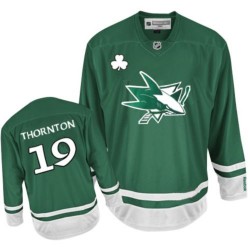 Joe Thornton San Jose Sharks Reebok Authentic St Patty's Day Jersey (Green)