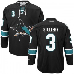 Karl Stollery San Jose Sharks Reebok Premier Alternate Jersey (Black)