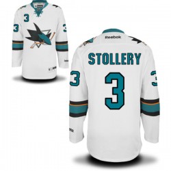 Karl Stollery San Jose Sharks Reebok Premier Away Jersey (White)