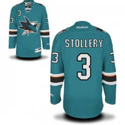 Karl Stollery San Jose Sharks Reebok Authentic Teal Home Jersey ()