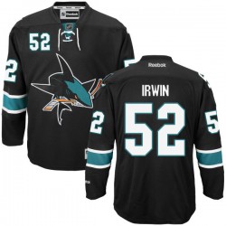 Matt Irwin San Jose Sharks Reebok Premier Alternate Jersey (Black)