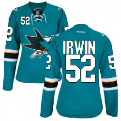 Matt Irwin San Jose Sharks Reebok Women's Authentic Teal Home Jersey ()