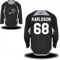 Melker Karlsson San Jose Sharks Reebok Premier Practice Team Jersey (Black)