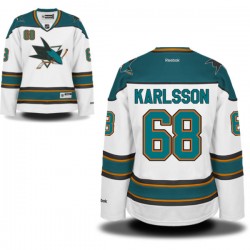 Melker Karlsson San Jose Sharks Reebok Women's Authentic Away Jersey (White)