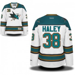 Micheal Haley San Jose Sharks Reebok Women's Authentic Away Jersey (White)