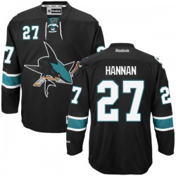 Scott Hannan San Jose Sharks Reebok Premier Alternate Jersey (Black)