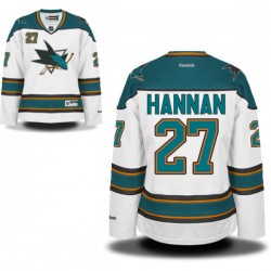 Scott Hannan San Jose Sharks Reebok Women's Authentic Away Jersey (White)
