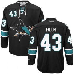 Taylor Fedun San Jose Sharks Reebok Authentic Alternate Jersey (Black)