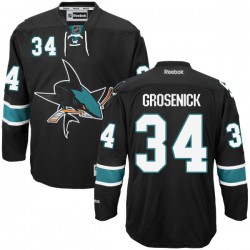 Troy Grosenick San Jose Sharks Reebok Premier Alternate Jersey (Black)