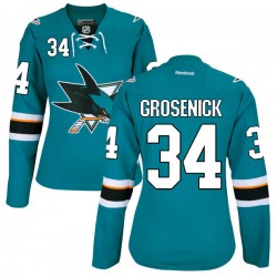 Troy Grosenick San Jose Sharks Reebok Women's Premier Teal Home Jersey ()
