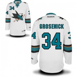 Troy Grosenick San Jose Sharks Reebok Authentic Away Jersey (White)