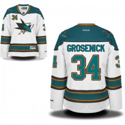 Troy Grosenick San Jose Sharks Reebok Women's Authentic Away Jersey (White)