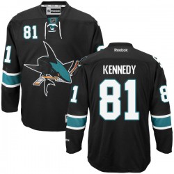 Tyler Kennedy San Jose Sharks Reebok Premier Alternate Jersey (Black)