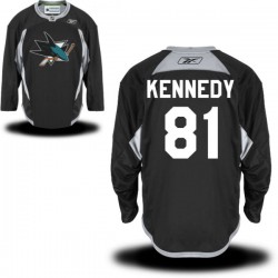 Tyler Kennedy San Jose Sharks Reebok Authentic Practice Team Jersey (Black)