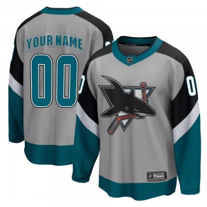 Custom San Jose Sharks Fanatics Branded Youth Breakaway Custom 2020/21 Special Edition Jersey (Gray)
