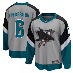 Ty Emberson San Jose Sharks Fanatics Branded Youth Breakaway 2020/21 Special Edition Jersey (Gray)