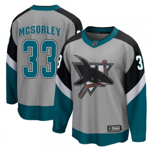 Marty Mcsorley San Jose Sharks Fanatics Branded Youth Breakaway 2020/21 Special Edition Jersey (Gray)