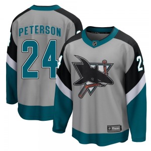 Jacob Peterson San Jose Sharks Fanatics Branded Youth Breakaway 2020/21 Special Edition Jersey (Gray)