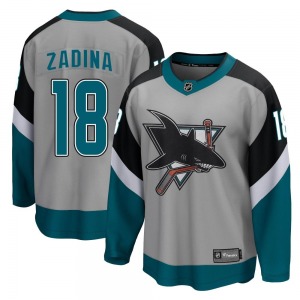 Filip Zadina San Jose Sharks Fanatics Branded Youth Breakaway 2020/21 Special Edition Jersey (Gray)