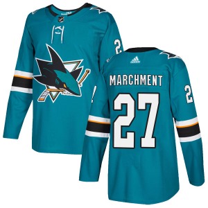 Bryan Marchment San Jose Sharks Adidas Authentic Home Jersey (Teal)