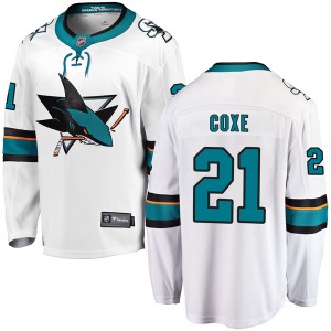 Craig Coxe San Jose Sharks Fanatics Branded Breakaway Away Jersey (White)