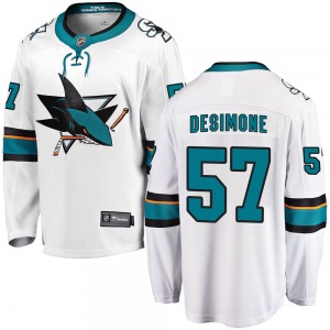 Nick DeSimone San Jose Sharks Fanatics Branded Breakaway ized Away Jersey (White)