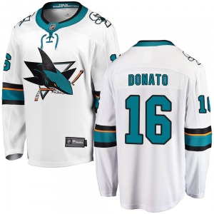 Ryan Donato San Jose Sharks Fanatics Branded Breakaway Away Jersey (White)
