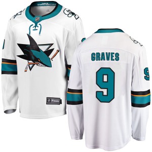 Adam Graves San Jose Sharks Fanatics Branded Breakaway Away Jersey (White)