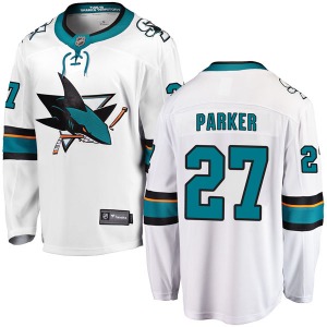Scott Parker San Jose Sharks Fanatics Branded Breakaway Away Jersey (White)