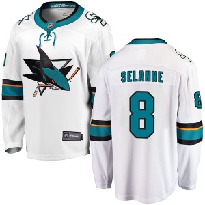 Teemu Selanne San Jose Sharks Fanatics Branded Breakaway Away Jersey (White)