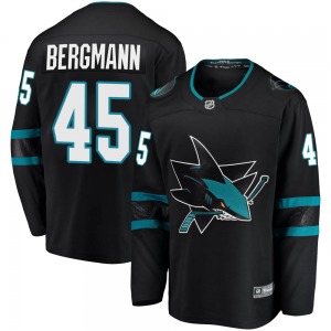 Lean Bergmann San Jose Sharks Fanatics Branded Youth Breakaway Alternate Jersey (Black)