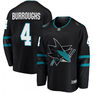 Kyle Burroughs San Jose Sharks Fanatics Branded Youth Breakaway Alternate Jersey (Black)