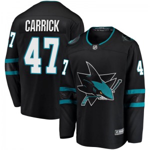Trevor Carrick San Jose Sharks Fanatics Branded Youth Breakaway Alternate Jersey (Black)
