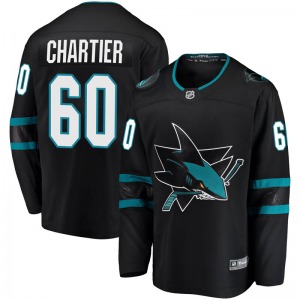 Rourke Chartier San Jose Sharks Fanatics Branded Youth Breakaway Alternate Jersey (Black)