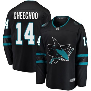 Jonathan Cheechoo San Jose Sharks Fanatics Branded Youth Breakaway Alternate Jersey (Black)