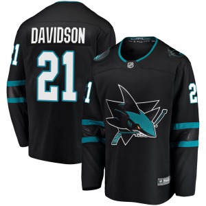 Brandon Davidson San Jose Sharks Fanatics Branded Youth Breakaway ized Alternate Jersey (Black)