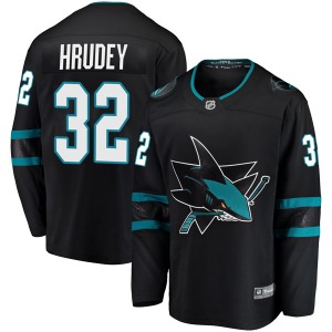 Kelly Hrudey San Jose Sharks Fanatics Branded Youth Breakaway Alternate Jersey (Black)