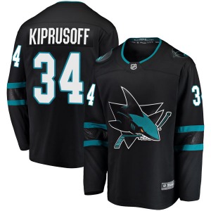 Miikka Kiprusoff San Jose Sharks Fanatics Branded Youth Breakaway Alternate Jersey (Black)