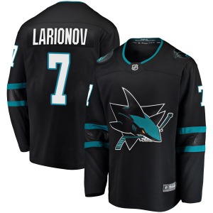 Igor Larionov San Jose Sharks Fanatics Branded Youth Breakaway Alternate Jersey (Black)