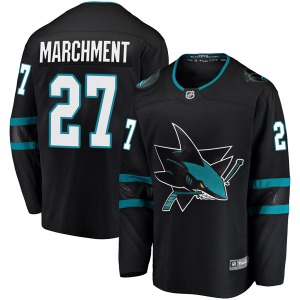 Bryan Marchment San Jose Sharks Fanatics Branded Youth Breakaway Alternate Jersey (Black)