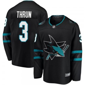 Henry Thrun San Jose Sharks Fanatics Branded Youth Breakaway Alternate Jersey (Black)