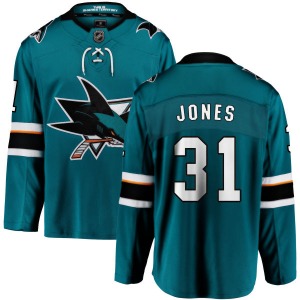 Martin Jones San Jose Sharks Fanatics Branded Youth Breakaway Home Jersey (Teal)