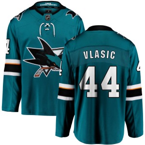Marc-Edouard Vlasic San Jose Sharks Fanatics Branded Youth Breakaway Home Jersey (Teal)