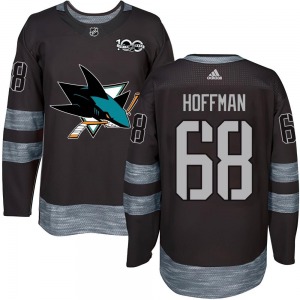 Mike Hoffman San Jose Sharks Authentic 1917-2017 100th Anniversary Jersey (Black)
