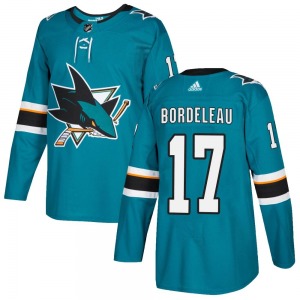 Thomas Bordeleau San Jose Sharks Adidas Youth Authentic Home Jersey (Teal)