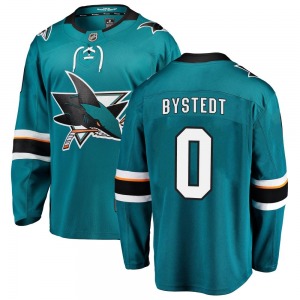 Filip Bystedt San Jose Sharks Fanatics Branded Breakaway Home Jersey (Teal)
