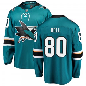 Aaron Dell San Jose Sharks Fanatics Branded Breakaway Home Jersey (Teal)