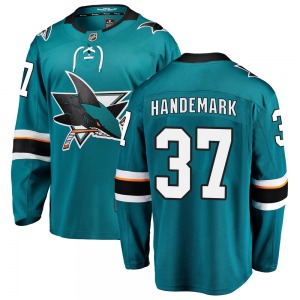 Fredrik Handemark San Jose Sharks Fanatics Branded Breakaway Home Jersey (Teal)